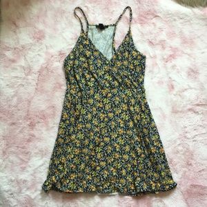 Spaghetti strap flower print dress